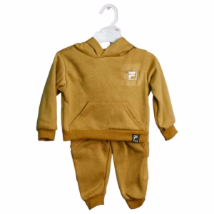 Wholesale Lot Of 1,418 Fila 2pc Toddler Boys Tan Logo Hoodie & Jogger Sets – UPC 888393482500 – Suggested MSRP $14.99 – Price $4.00 Each