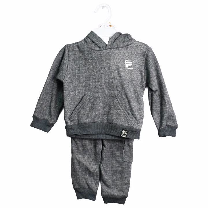 Wholesale Lot Of 2,224 Fila 2pc Toddler Boys Granite Heather Logo Hoodie & Jogger Sets - UPC 888393482463 - Suggested MSRP $19.99 - Price $4.00 Each