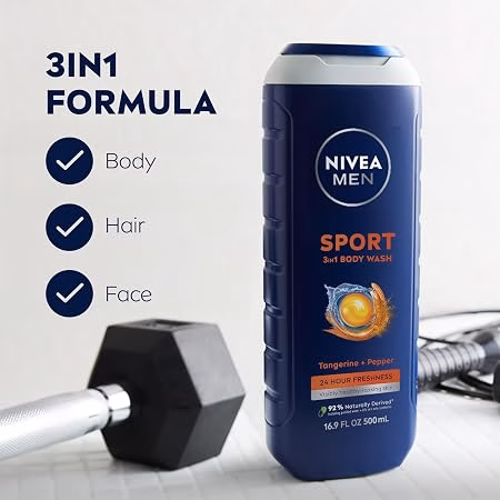 Wholesale Lot Of 1,476 NIVEA MEN Sport 3-In-1 Body Wash 16.9 Fl Oz (Pack Of 3) – Amazon ASIN B092RHNNZS – Only $5.40 Each - Image 9