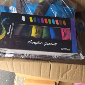Wholesale Lot Of 402 Platinum Acrylic Paint Sets – 12 x 75ml – Estimated Original Retail Value $39.90 Per Set – Your Price $7 Each