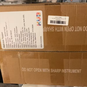 Wholesale Lot Of 780 Brand New White Cotton Mattress Toppers With Deep Pockets - Thick Comfort Design - 13 Pallets In Downtown Los Angeles - $12 Each