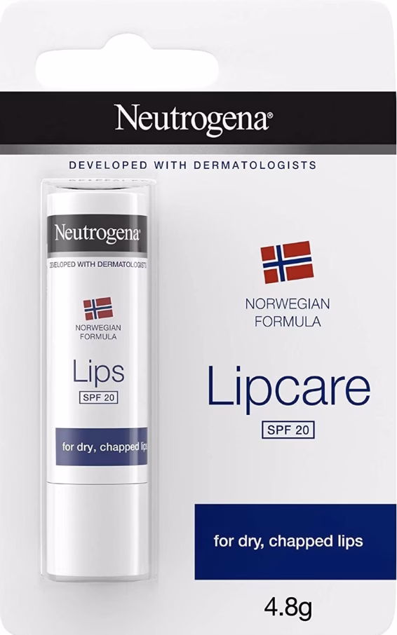Wholesale Lot Of 2,640 Neutrogena Norwegian Formula SPF 20 Lip Balm 4.8g – UPC 3574660571769 – Your Price Is Only $2.50 Each