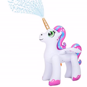 Wholesale Lot Of 11,502 JOYIN 4ft Unicorn Inflatable Sprinklers – New & Customer Returns – Retail $42.99 Each