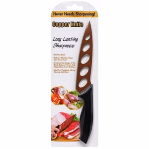 Wholesale Lot Of 5,000 Stainless Steel Sharp Forever Copper Knives – Suggested Retail $8.99 Each – Only $1.10 Each
